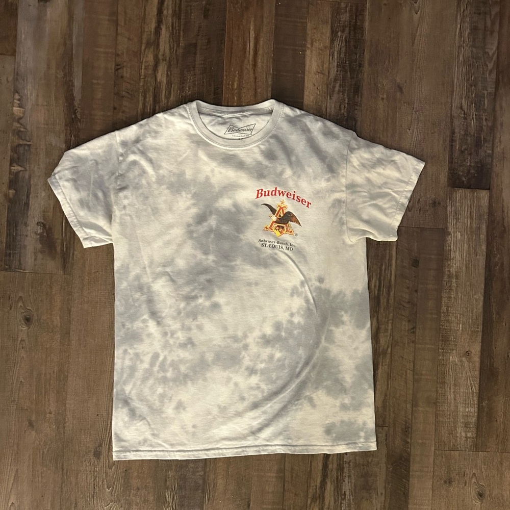 Budweiser Gray Tie-Dye T-Shirt